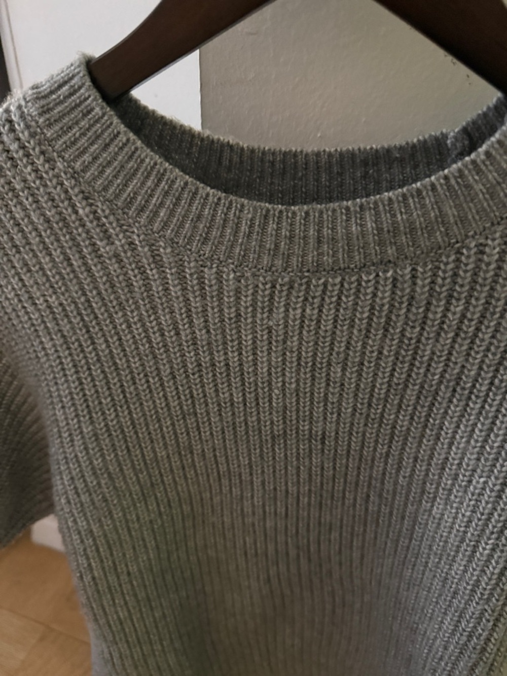 Steve Madden Gray Ribbed Knit Top - Picture 3 of 5